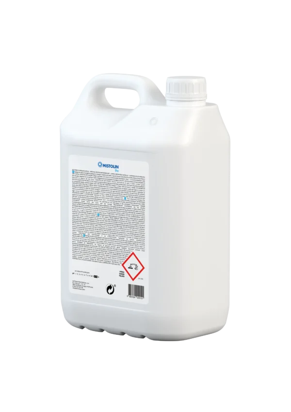 Mistolin Pro dishwasher detergent 5L instructions label