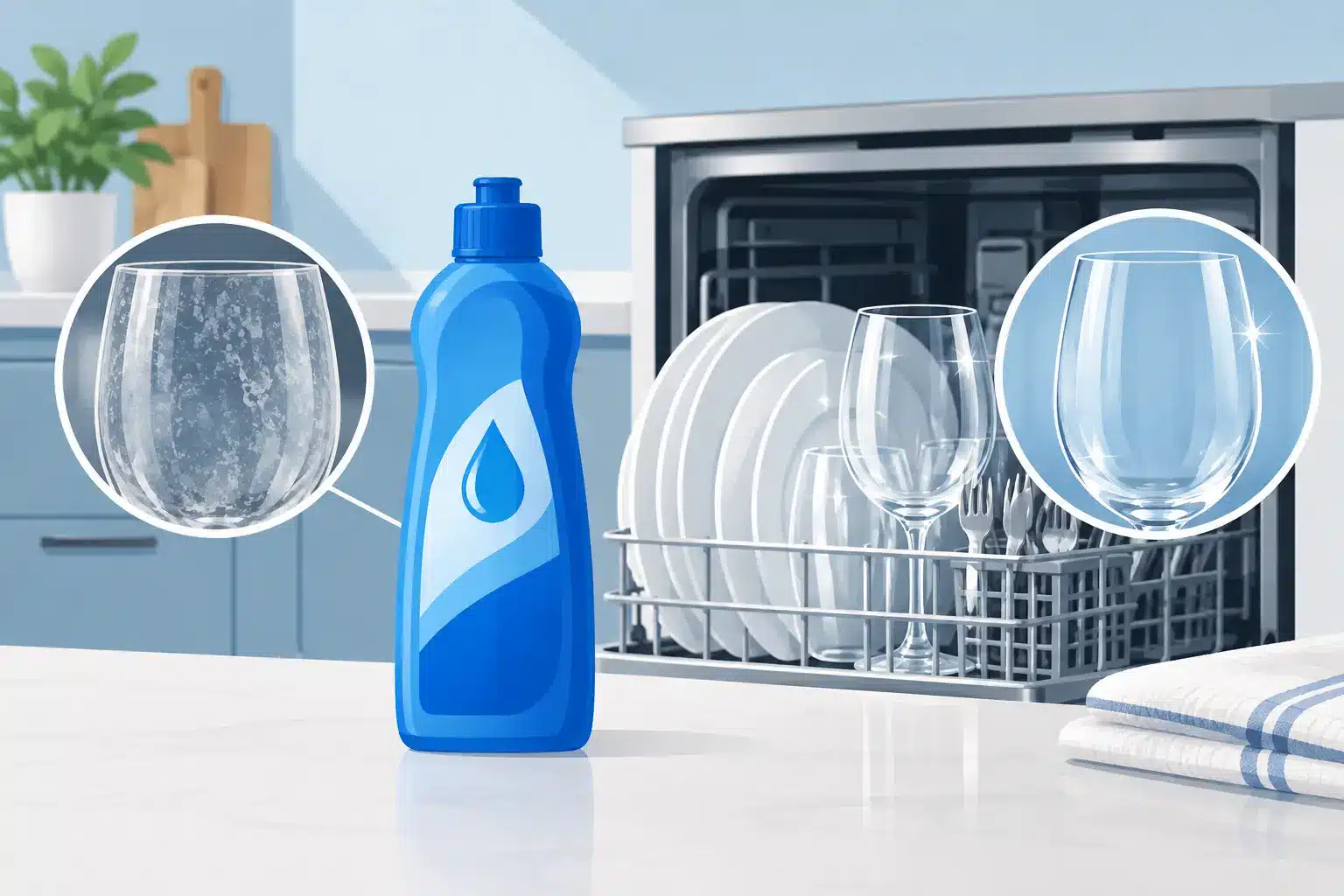 Is Dishwasher Rinse Aid for Hard Water Enough?