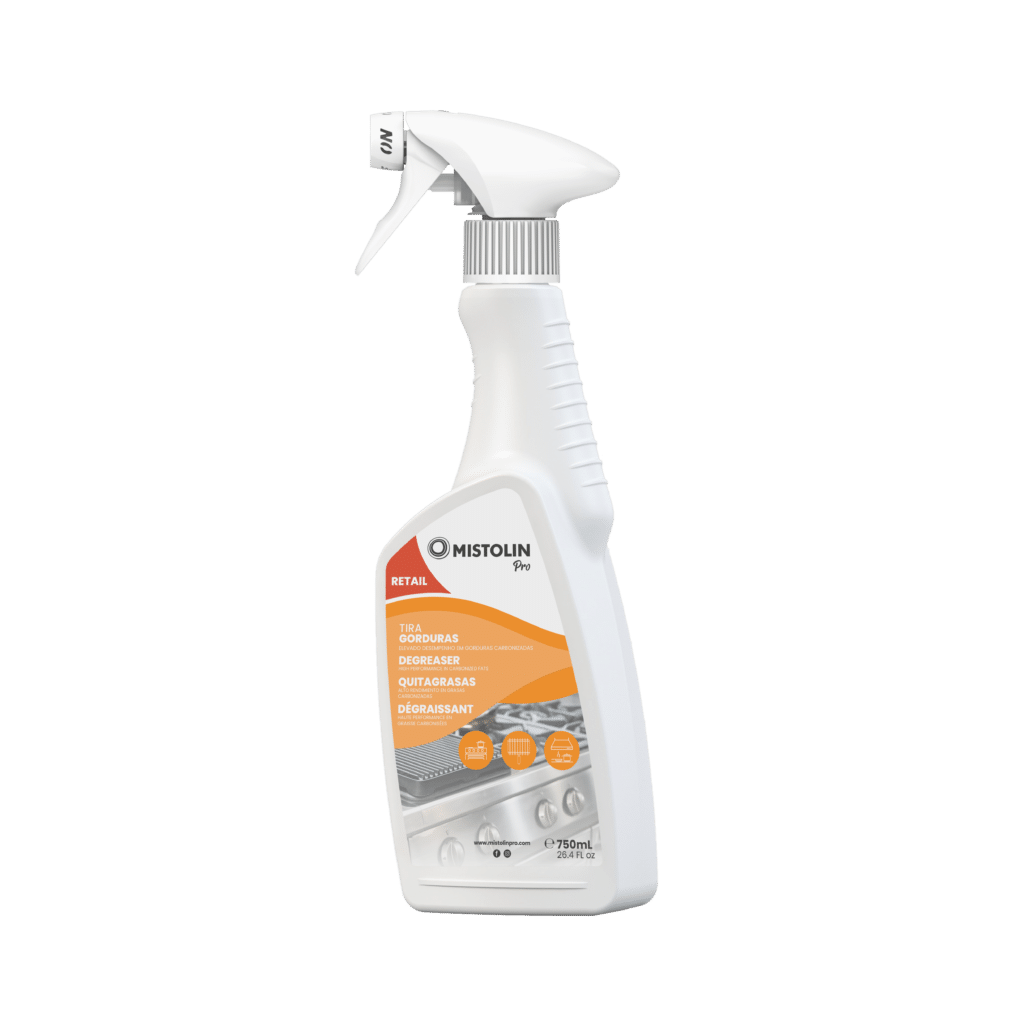 Mistolin Pro Best Degreaser Spray 750ml – Ready to use professional heavy duty degreaser for commercial & domestic use