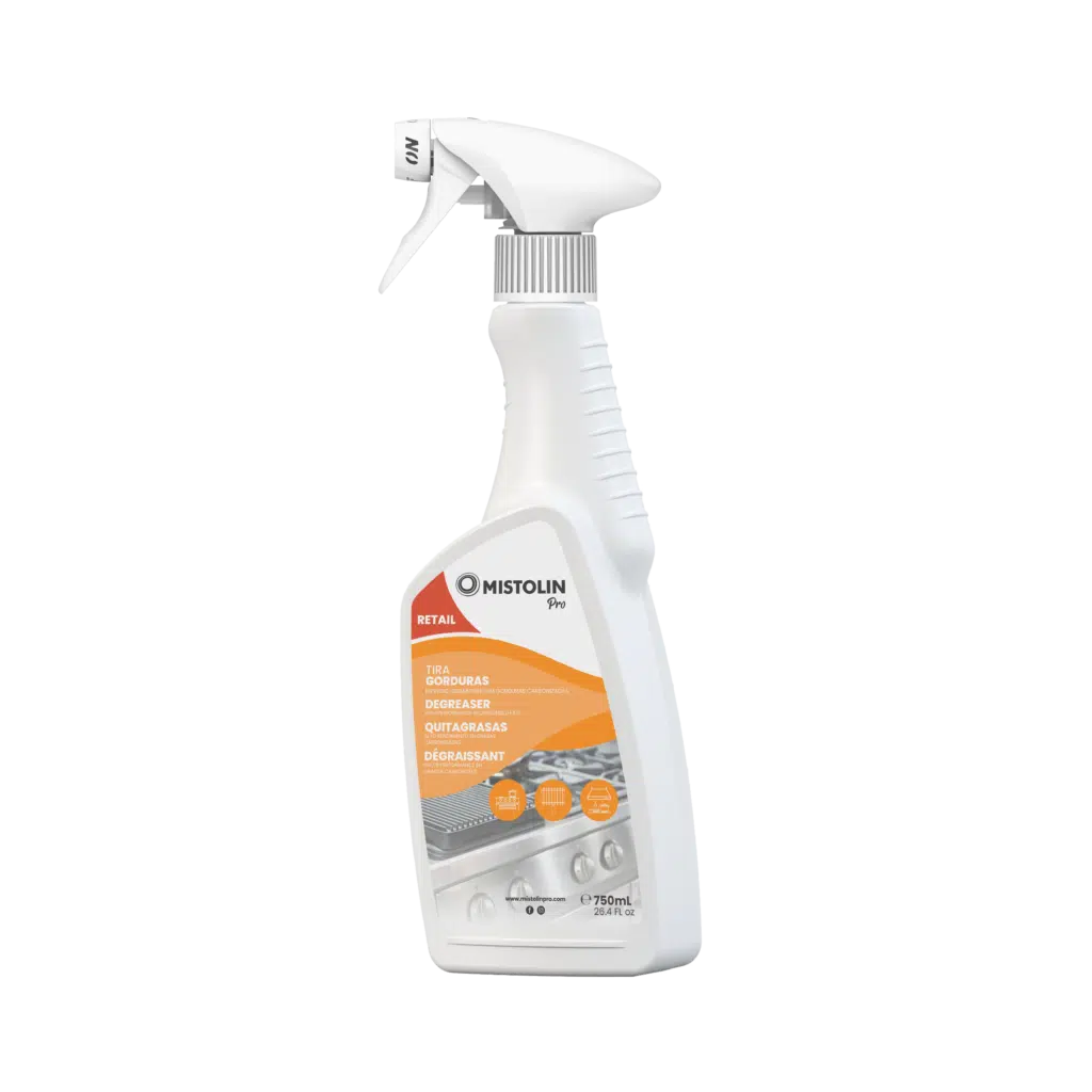 Mistolin Pro Best Degreaser Spray 750ml – Ready to use professional heavy duty degreaser for commercial & domestic use