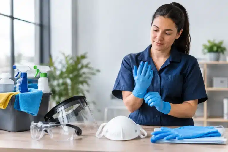 PPE Selection for Cleaning Staff at Work