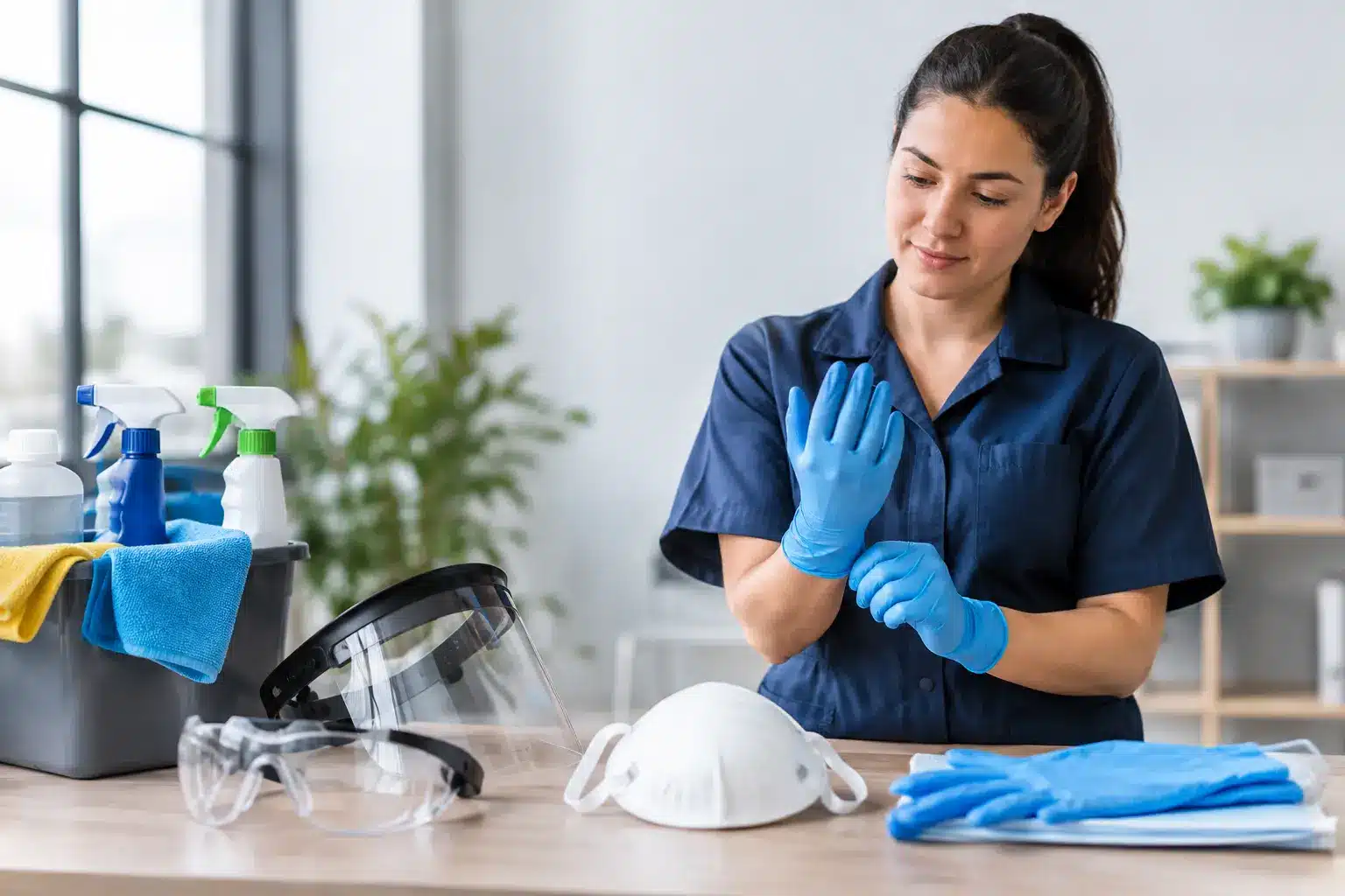 PPE Selection for Cleaning Staff at Work